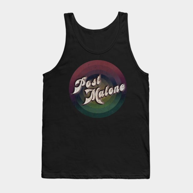 retro vintage circle Post Malone Tank Top by NamaMarket01